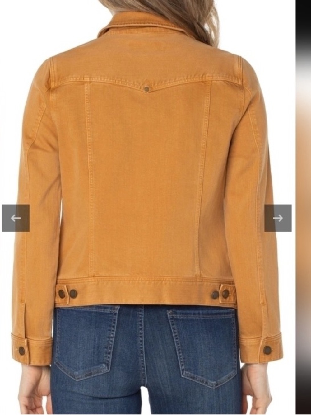 Liverpool Temma Cropped Denim Jacket - Amber Dawn - Size Small - Picture 2 of 9